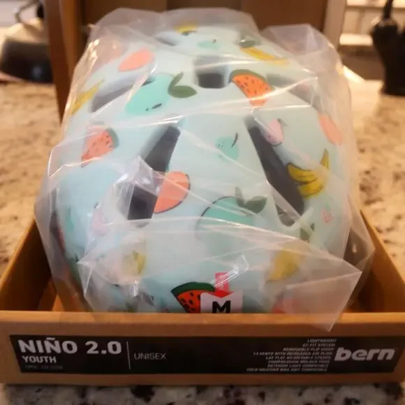 NEW Bern Nino 2.0 Kids Medium Matte Fun Fruit Bike Helmet Colorful Fun Design - Picture 10 of 12